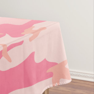 Pink Camouflage, Military, Army Tablecloth