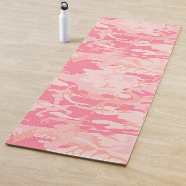 Pink Camouflage, Military, Army Yoga Mat (In Situ)