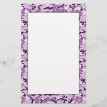 Pink Camouflage Military Pattern Stationery by Camouflage4you at Zazzle