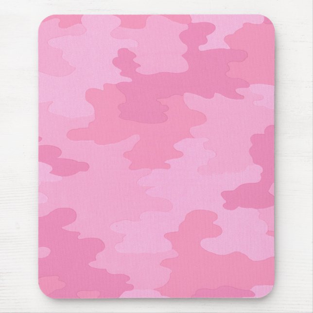 Pink Camouflage Mouse Pad (Front)