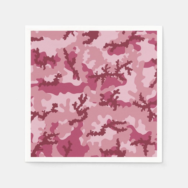 Pink camouflage napkins (Front)