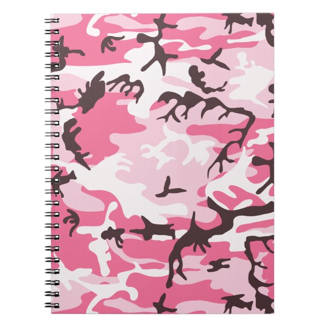 Pink Camouflage Notebook (Front)