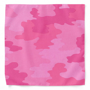 Pink Camouflage Pattern Bandana
