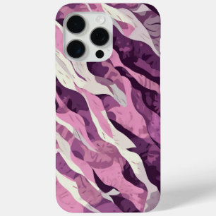 Pink camouflage pattern iPhone 15 pro max case