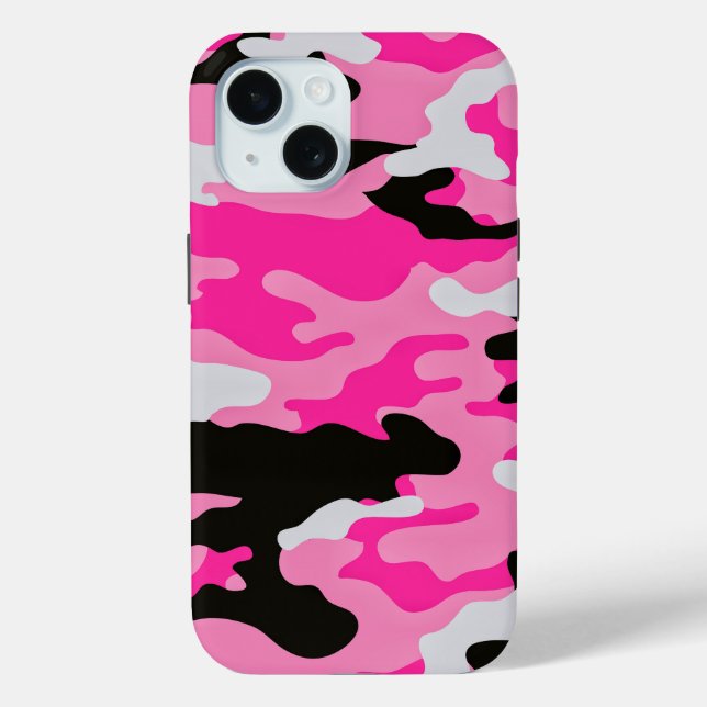 Pink Camouflage Pattern Case-Mate iPhone Case (Back)