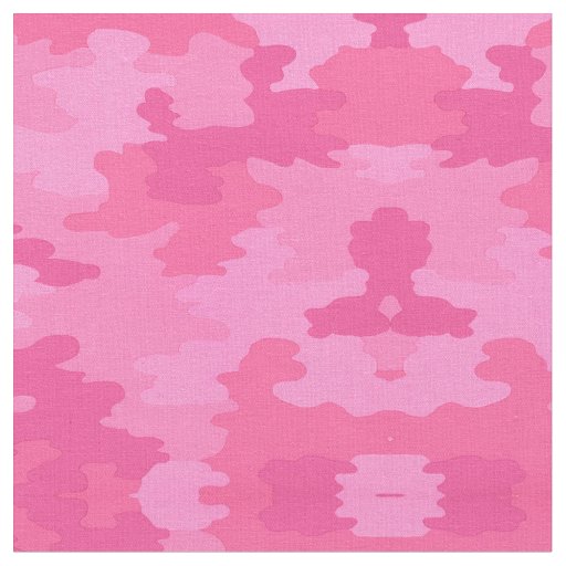 Pink Camouflage Pattern Fabric