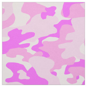 Pink Camouflage Pattern Fabric
