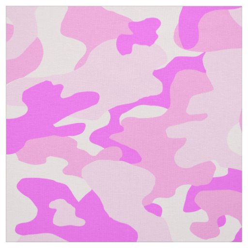 Pink Camouflage Pattern Fabric