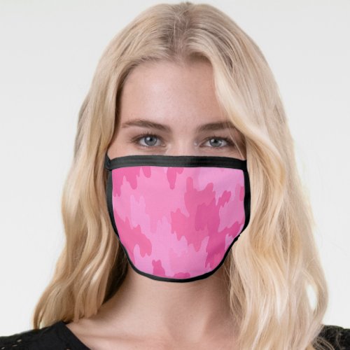 Pink Camouflage Pattern Face Mask