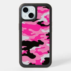 Pink Camouflage Pattern iPhone 15 Case