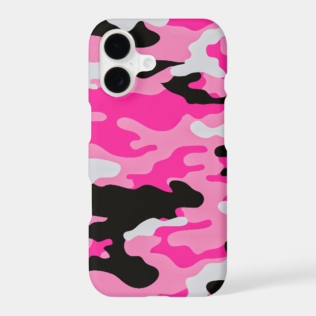 Pink Camouflage Pattern Iphone Case (Back)