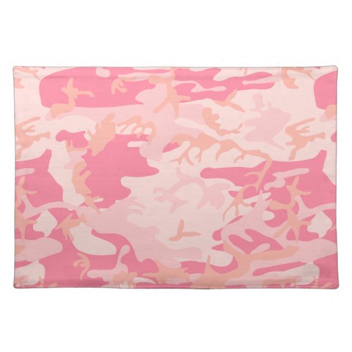 Pink Camouflage Pattern Military Pattern Army Cloth Placemat