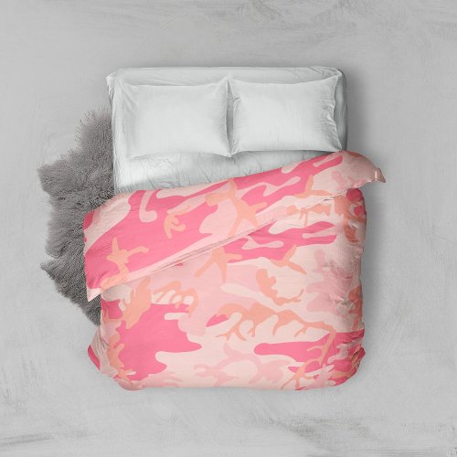 Pink Camouflage Pattern Military Pattern Army Duvet Cover