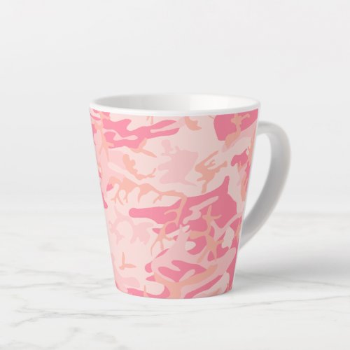 Pink Camouflage Pattern Military Pattern Army Latte Mug