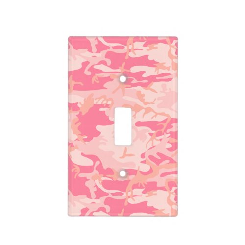 Pink Camouflage Pattern Military Pattern Army Light Switch Cover