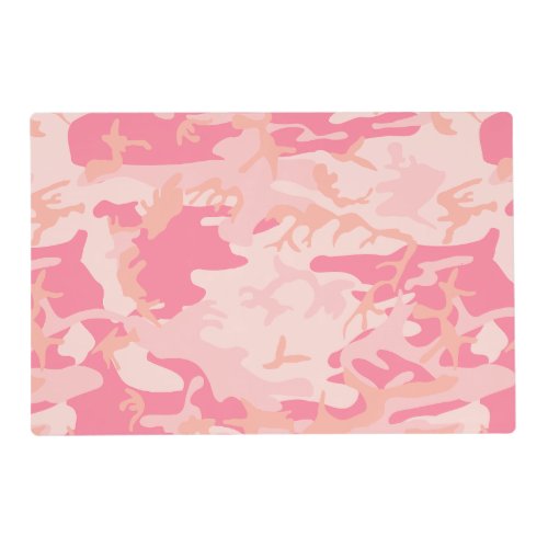 Pink Camouflage Pattern Military Pattern Army Placemat