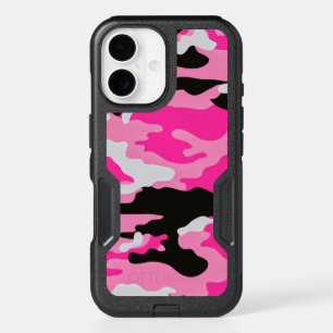 Pink Camouflage Pattern iPhone 16 Case