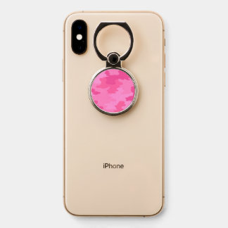 Pink Camouflage Pattern Phone Ring Stand