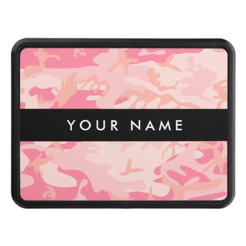 Pink Camouflage Pattern Your name Personalize Hitch Cover