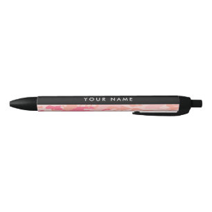 Pink Camouflage Pattern, Your name, Personalize Pen