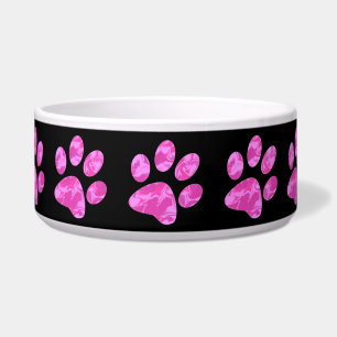 Pink Camouflage Paw Bowl