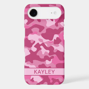 Pink Camouflage Personalized iPhone 17 Air Case