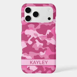 Pink Camouflage Personalized iPhone 17 Pro Max Case
