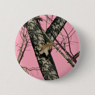 Pink Camouflage Pinback Button