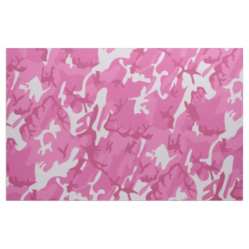 Pink Camouflage Pink Camo Pattern Fabric