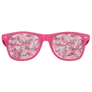 Pink camouflage retro sunglasses