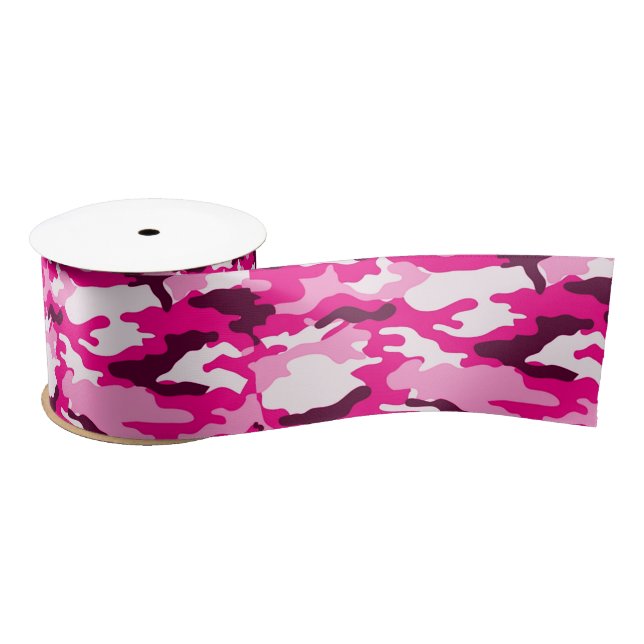 Pink camouflage Ribbon (Spool)
