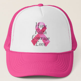 Pink Camouflage Ribbon Faith Hat
