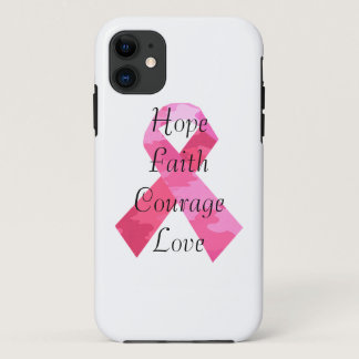 Pink Camouflage Ribbon Faith iPhone 5 5S Case