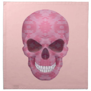 Pink Camouflage Skull Napkins