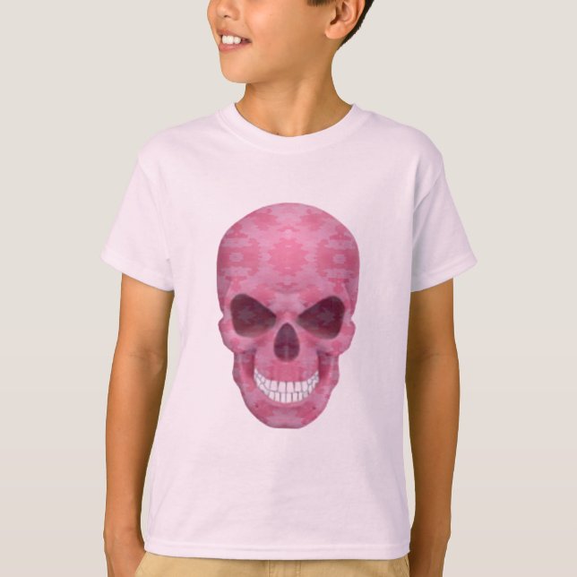 Pink Camouflage Skull Shirt (Front)