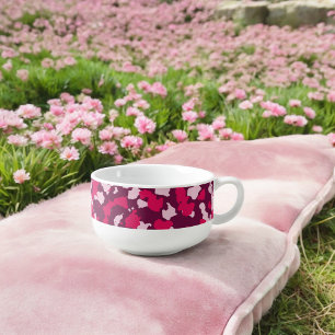 Pink Camouflage Soup Mug