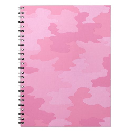 Pink Camouflage Spiral Notebook