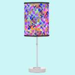 Pink camouflage table lamp