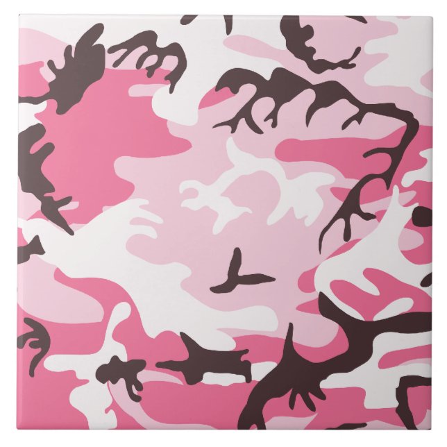 Pink Camouflage Tile (Front)