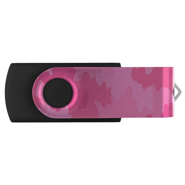 Pink Camouflage USB Flash Drive (Front)