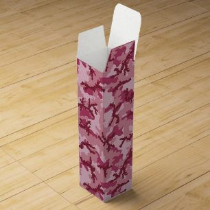 Pink camouflage wine box