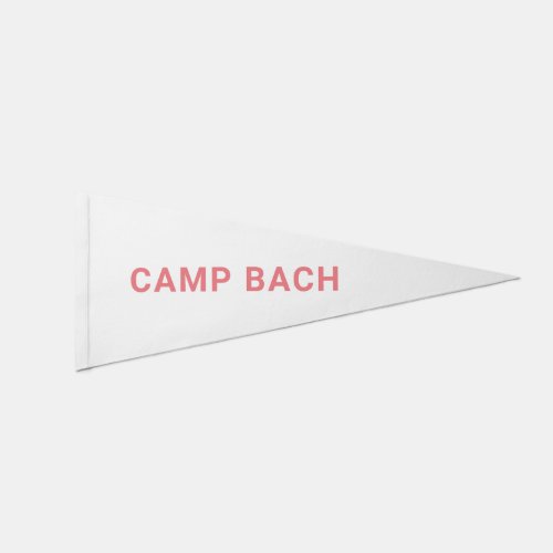 Pink Camp Bach Camping Theme Bachelorette Decor Pennant Flag