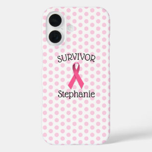 Pink Cancer Survivor Ribbon iPhone / iPad case