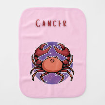Pink Cancer, zodiac, star sign print