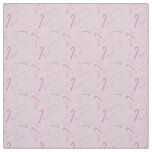 Pink Candy Cane Holiday Cheer Fabric