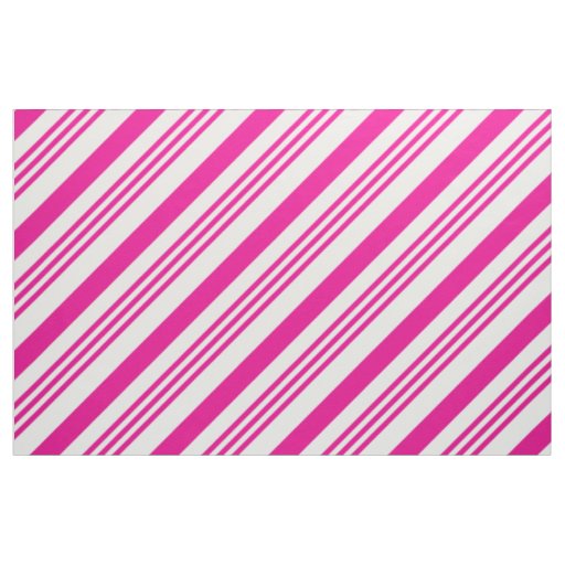 Pink Candy Cane Stripes Style 1 Fabric