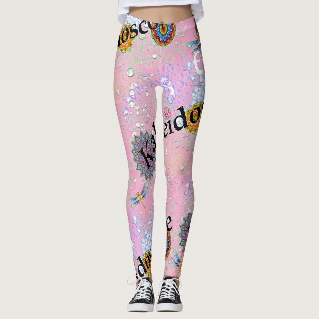 Pink Candy Floss Steampunk Leggings (Front)