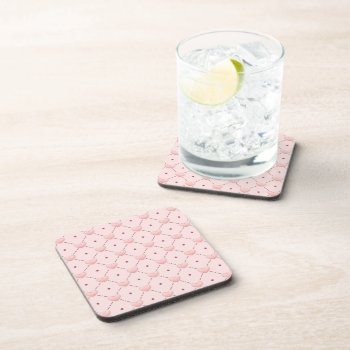 Pink Candy Hearts Drink Coaster by sumwoman at Zazzle