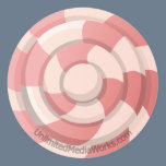 Pink Candy Swirl Classic Round Sticker