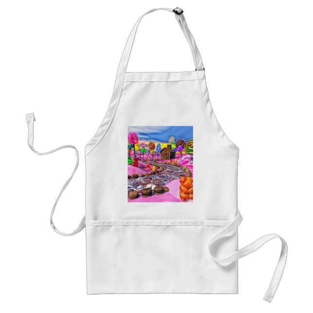 Pink Candyland Adult Apron (Front)